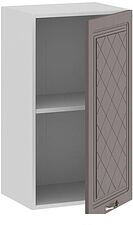 Шкаф навесной Трия Бьянка 1В4 (белый/дуб серый)