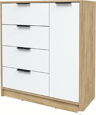 Тумба Интерлиния Концепт КТ-Т90 (белый платинум/дуб золотой)