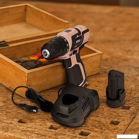 Дрель-шуруповерт Kitfort KT-6493 (с 1-им АКБ)