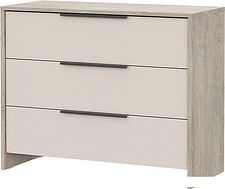 Комод Mio Tesoro Камелия 1 3 ящика (дуб эндгрейн/меланж)