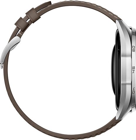Умные часы Huawei Watch GT 6 46 мм (серебристый, с коричневым кожаным ремешком, международная версия)
