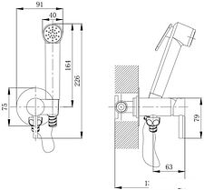 Гигиенический душ Aquanika Pure AQP022CR