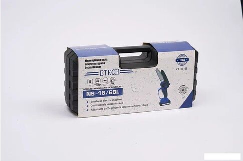Аккумуляторная пила ETECH NS-18/6BL 25167 (с 2-мя АКБ, кейс)