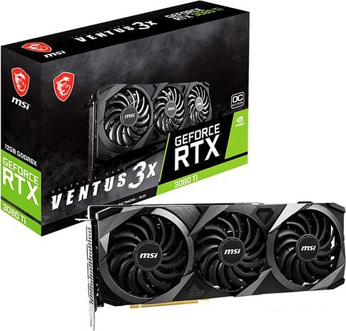 Видеокарта MSI GeForce RTX 3080 Ti Ventus 3X 12G OC