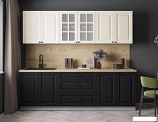 Готовая кухня Интерлиния Мила Деко 2.4Б (черный/белый/дуб бунратти) Готовая кухня Интерлиния Мила Деко 2.4Б (черный/белый/дуб бунратти)