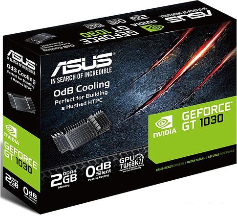 Видеокарта ASUS GeForce GT 1030 2GB DDR4 GT1030-SL-2GD4-BRK