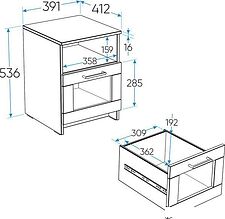 Тумба Mio Tesoro Нави 2.15.03.010.19 (кашемир)