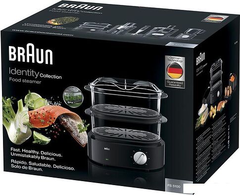 Пароварка Braun IdentityCollection FS 5100 Black