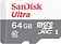 Карта памяти SanDisk Ultra SDSQUNR-064G-GN3MA microSDXC 64GB (с адаптером)