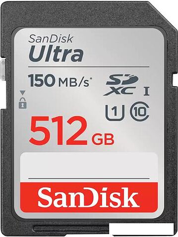 Карта памяти SanDisk Ultra SDXC SDSDUNC-512G-GN6IN 512GB