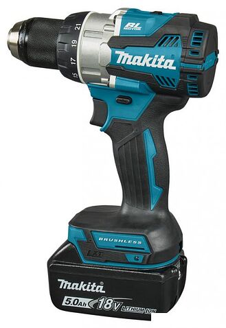 Дрель-шуруповерт Makita DDF489RTJ (с 2-мя АКБ, кейс)