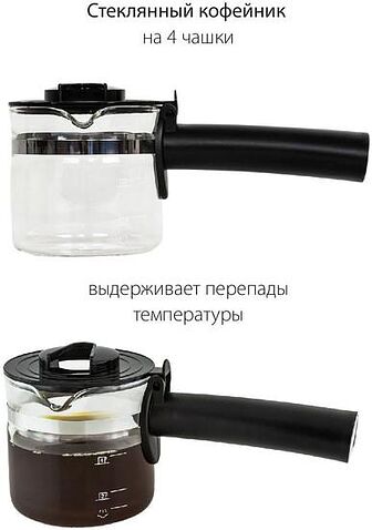 Рожковая кофеварка Pioneer CM106P (черный)