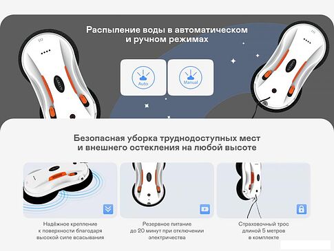 Робот для мытья окон Garlyn Spraybot