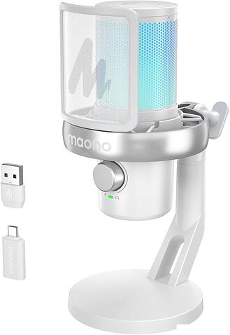 Проводной микрофон Maono DM40 Pro (белый) Проводной микрофон Maono DM40 Pro (белый)