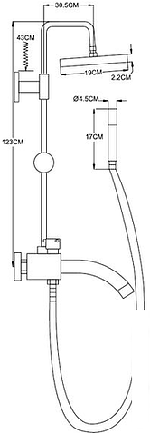 Душевая система Potato P3598