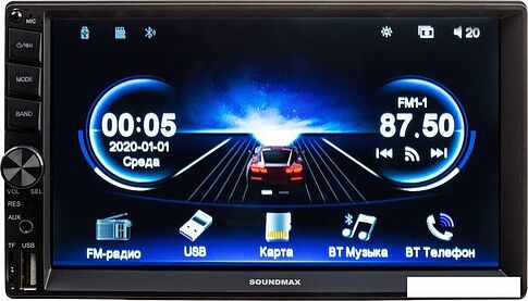USB-магнитола Soundmax SM-CCR4705M