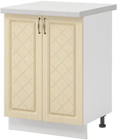 Шкаф напольный Mio Tesoro Модена ШН 600 (белый/дуб ваниль)