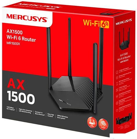 Wi-Fi роутер Mercusys MR1500X