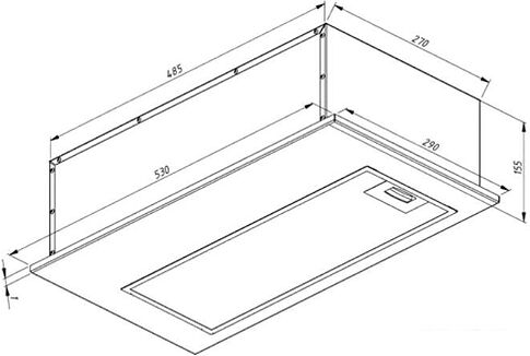 Кухонная вытяжка Akpo Mio 60 WK-12 (нержавеющая сталь)