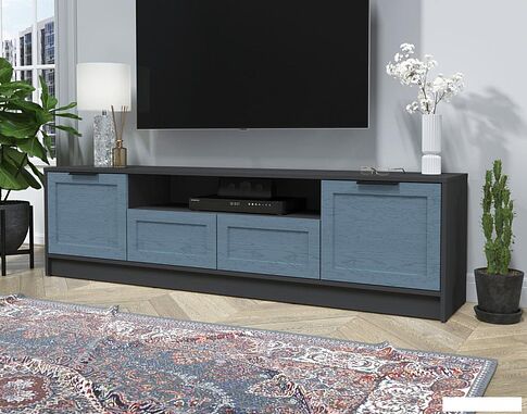 Тумба Интерлиния ТВ Концепт Тренд КТ-ТВ4-50 (антрацит/дуб лазурный)