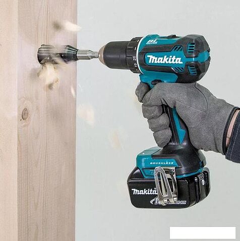 Дрель-шуруповерт Makita DDF485RFJ (с 2-мя АКБ, кейс)