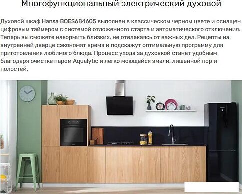 Электрический духовой шкаф Hansa BOES684605