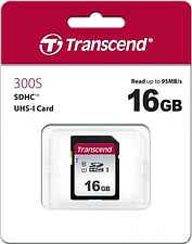 Карта памяти Transcend SDHC 300S 16GB