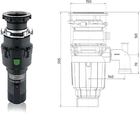Измельчитель пищевых отходов Bone Crusher BC 500