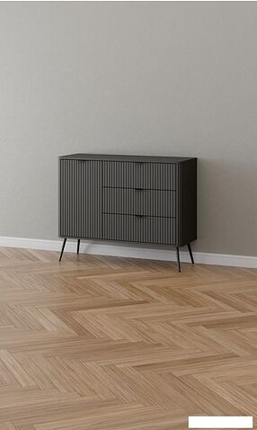 Тумба Arvento Rondo 1D3S (графит/дарк грей)