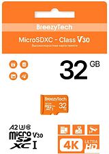 Карта памяти BreezyTech Ultra microSDHC Class 10/A2/V30 32GB (без адаптера)