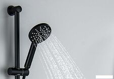 Душевой гарнитур  Aquatek Оберон AQ2016MB (черный матовый)