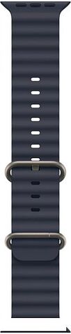 Умные часы Apple Watch Ultra 2 LTE 49 мм (титановый корпус, титановый/темно-синий, ремешок из эластомера)