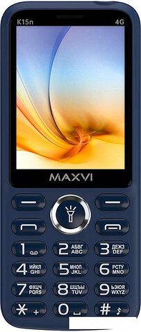 Телефон Maxvi K15n 4G (синий)