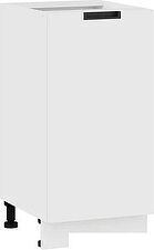Шкаф напольный Трия Гренада с одной дверью 1Н4 (белый/холст белый)