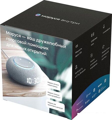 Умная колонка Mail.ru Капсула Мини (светло-серый)