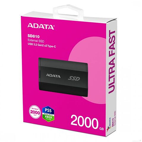 Внешний накопитель ADATA SD810 2TB SD810-2000G-CBK