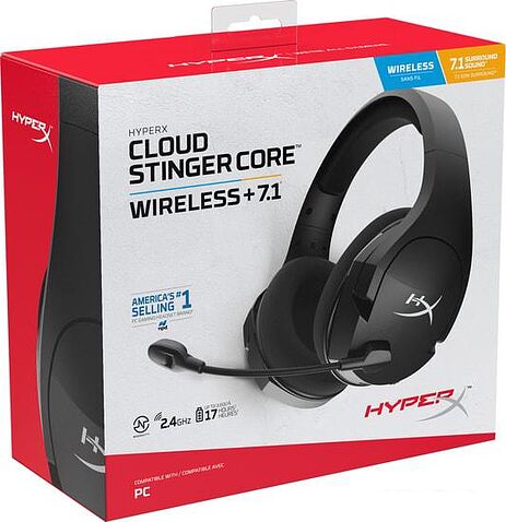 Наушники HyperX Cloud Stinger Core Wireless + 7.1