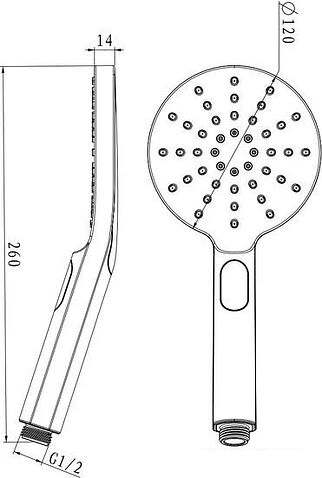 Душевая лейка Lemark LM8122C