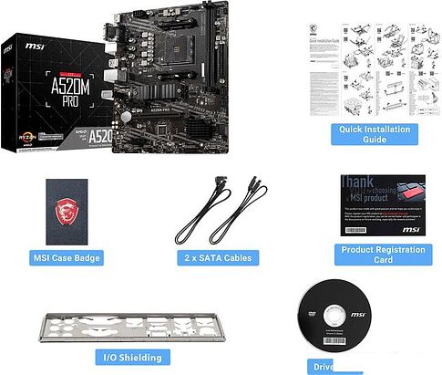 Материнская плата MSI A520M Pro