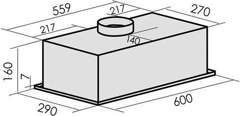 Кухонная вытяжка MBS Monstera 160 Inox