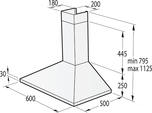 Кухонная вытяжка Gorenje WHC63CLB