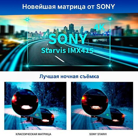 Видеорегистратор-GPS информатор (2в1) TrendVision TDR-725 Real 4K Max