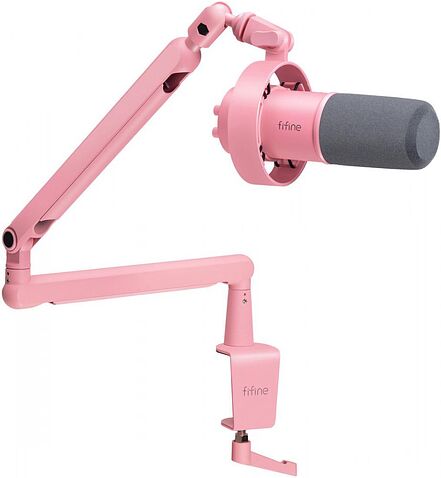 Проводной микрофон FIFINE T688 (розовый)
