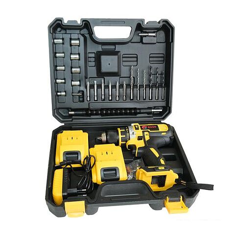 Дрель-шуруповерт Edon AD-12 1002010341 (с 2-мя АКБ, кейс, набор оснастки)