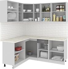 Угловая кухня Кортекс-мебель Корнелия Экстра 1.5x1.9м (венге светлый/венге/королевский опал) Угловая кухня Кортекс-мебель Корнелия Экстра 1.5x1.9м (венге светлый/венге/королевский опал)