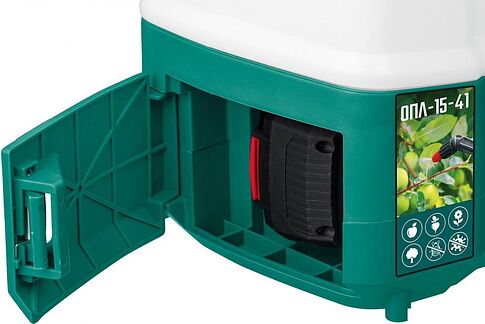 Аккумуляторный опрыскиватель Зубр ОПЛ-15-41 (с 1-им АКБ)