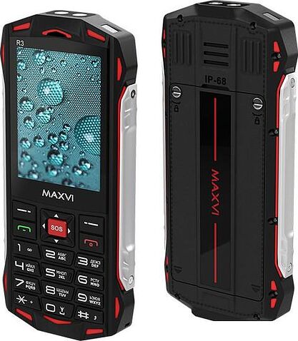 Кнопочный телефон Maxvi R3 (красный)
