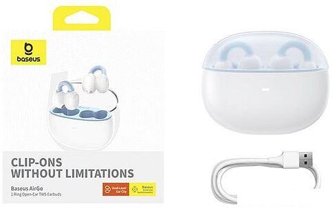Наушники Baseus AirGo 1 Ring (белый)