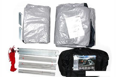 Кемпинговая палатка High Peak Santiago 5 (светло-серый/темно-серый/зеленый)