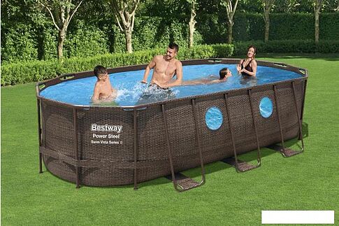 Каркасный бассейн Bestway Power Steel Ротанг 56716 (549x274x122)